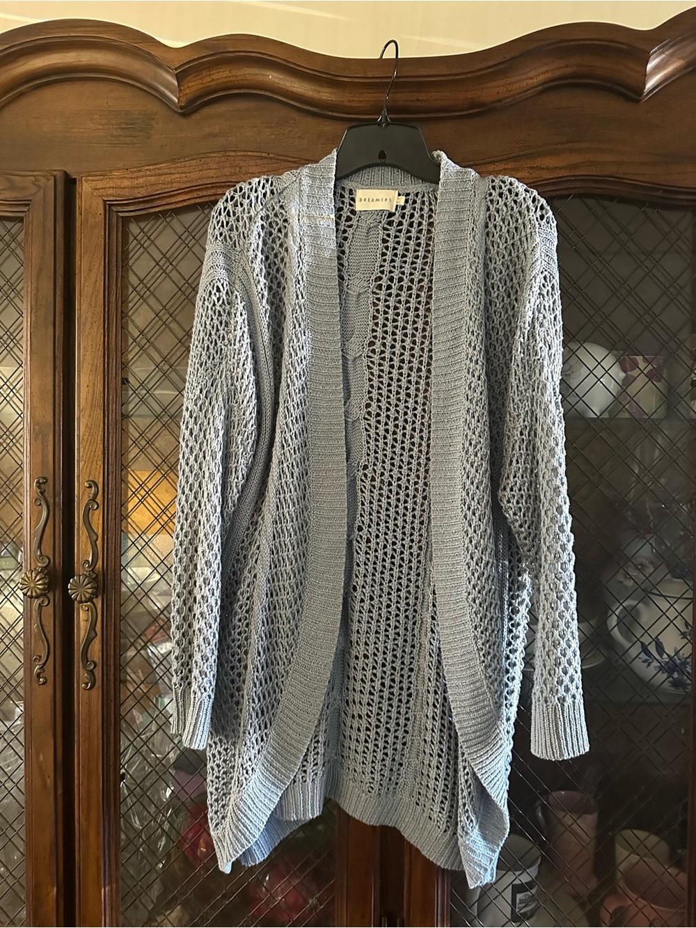Blue dreamers size medium/large knit style cardigan
